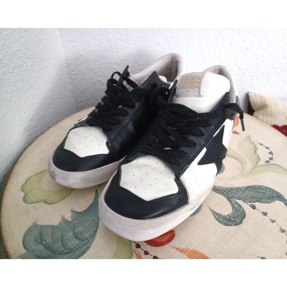 Golden Goose Stardan Made In Italy Black White Size 43 EU and 9 US Retail $615 - Picture 6 of 16